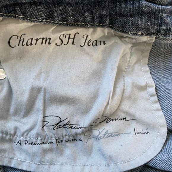 Chico's Platinum Stretch Jeans Size 1.5 Short decorated pocket - Picture 5 of 8